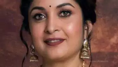 A typical actress who shows diversity in acting. Ramya Krishna.