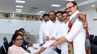 Pawan Kalyan’s brother Naga Babu files nomination for MLC elections
