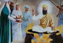 The atrocity of Mughal Emperor Jahangir. The sacrifice of Guru Arjun Dev
