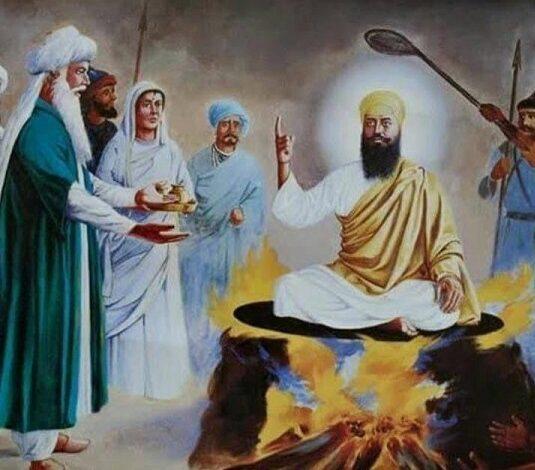 The atrocity of Mughal Emperor Jahangir. The sacrifice of Guru Arjun Dev
