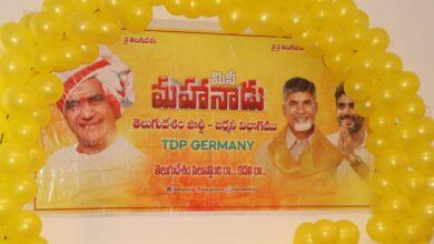 Mini Mahanadu in Germany on NTR's 102nd birth anniversary.