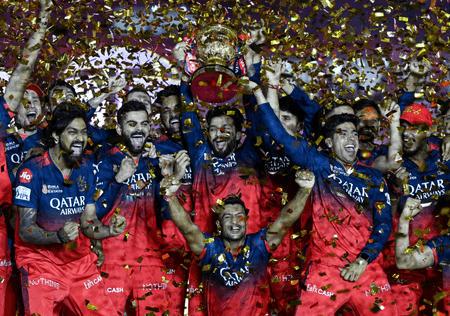 Victory celebration of the dream team