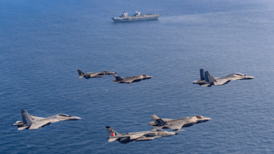 Indian Air Force, UK Royal Navy conduct joint exercise over Indian Ocean