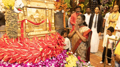 President Droupadi Murmu reaches Tirumala to offer prayers at Sri Venkateswara Temple