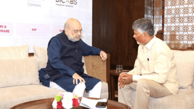 Chandrababu Naidu meets HM Amit Shah, discusses Andhra projects