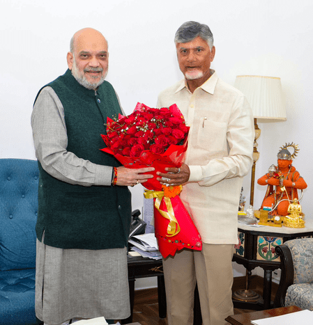 Chandrababu Naidu meets Amit Shah