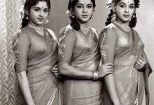 The Travancore Sisters—Lalitha, Padmini, and Ragini—who dominated the Indian silver screen.