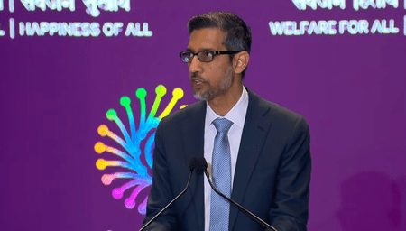 Struck by pace of change in India, must approach AI boldly: Sundar Pichai