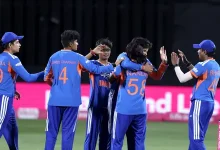 Nandni Sharma celebrates during 1st Women T20I between India Women and England Women