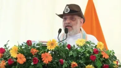 Amit Shah at the historic BSF Sanchu Post in Bikaner interacting with soldiers