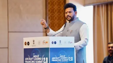 Minister Ram Mohan Naidu discussing the India aviation market 2035 and fleet expansion at GIFT City.