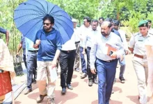 Pawan Kalyan inspecting pollution in Godavari River