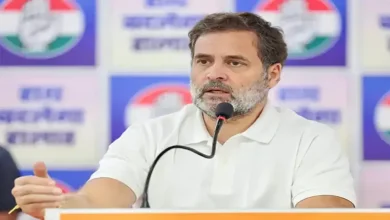 ahul Gandhi addressing a press conference regarding the CBSE evaluation controversy and student exam results.