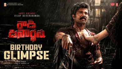 Vijay Deverakonda in an intense new still from Rowdy Janardhana movie for his birthday.