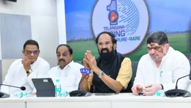 Massive stock of rice sacks representing successful paddy procurement in India at a government center.
