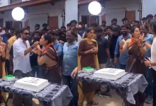 Chiranjeevi's #Mega158 unit celebrates Nivetha Pethuraj's completion of 10 years in the film industry!