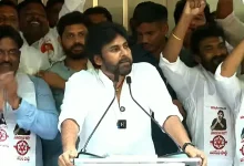 Pawan Kalyan announcing Jana Sena plans for Telangana elections 2029