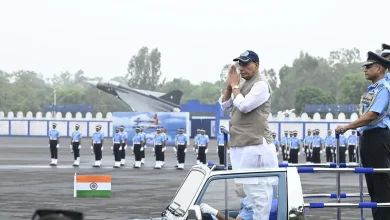 Rajnath Singh reviews Combined Graduation Parade at Air Force Academy, Dundigal; 231 flight cadets commissioned