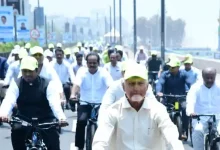 World Environment Day: Andhra CM rides bicycle, urges people to plant more trees