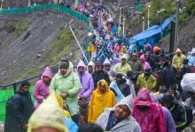 Pilgrims begin Amarnath Yatra resumes after 6-day suspension via the Baltal route under enhanced security.