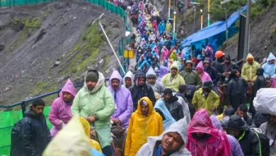 Pilgrims begin Amarnath Yatra resumes after 6-day suspension via the Baltal route under enhanced security.
