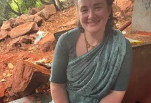 Pawan Kalyan's wife Anna on her trip to Tirupati during the Tirumala climb