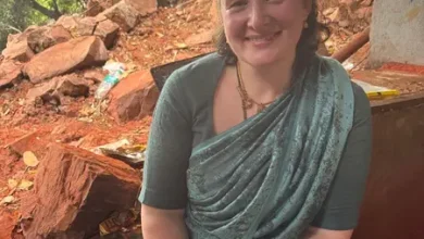 Pawan Kalyan's wife Anna on her trip to Tirupati during the Tirumala climb