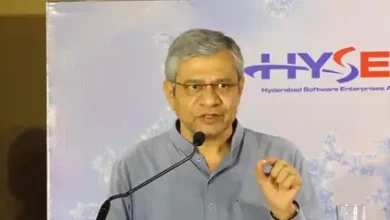 Ashwini Vaishnaw announcing AI Data Trust India pilot at IIT Hyderabad