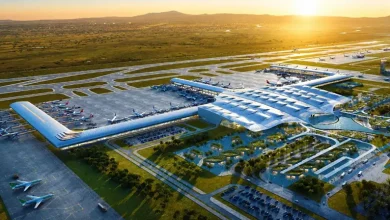 Bhogapuram International Airport terminal ahead of commercial flight operations from August 17.