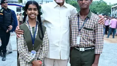 Chandrababu Naidu speaks about the Thalliki Vandanam scheme during the Mega Parent-Teacher Meeting in Andhra Pradesh.