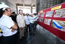 Chandrababu Naidu reviews progress of Polavaram Project during site inspection