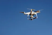 ICMR i-DRONE Project drone transporting TB sputum samples in Telangana to speed up tuberculosis diagnosis.