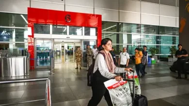 Aircraft representing India aviation sector recovery with rising international passenger traffic.