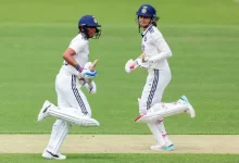 Kranti Gaud celebrates Tammy Beaumont wicket in the India vs England Women's Test at Lord's