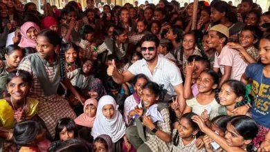 Nikhil Siddhartha study kits distribution for 1,000 students in Bhimavaram