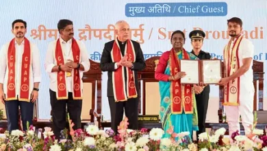 President Droupadi Murmu speaks about Viksit Bharat during the Central University of Andhra Pradesh convocation.