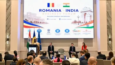 President Murmu India Romania Business Forum address in Bucharest promoting investment opportunities and stronger bilateral trade.
