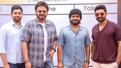 Venkatesh on the VenkyAnil5 shooting sets during the latest filming schedule