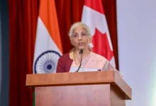 FM Nirmala Sitharaman speaking in Toronto about Canadian investors in India and investment opportunities across emerging sectors