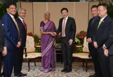 India-Singapore Comprehensive Strategic Partnership meeting with Indian ministers and Singapore PM Lawrence Wong