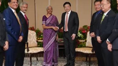 India-Singapore Comprehensive Strategic Partnership meeting with Indian ministers and Singapore PM Lawrence Wong