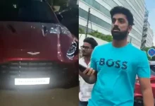 Lingamaneni Sanjush Aston Martin crash investigation in Hyderabad