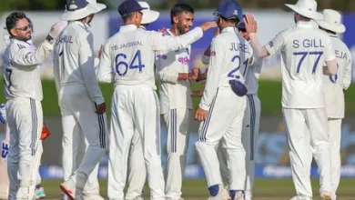 India vs Sri Lanka 1st Test Manav Suthar celebrates after taking 6-55