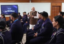 PM Narendra Modi with India’s CWG 2026 medallists