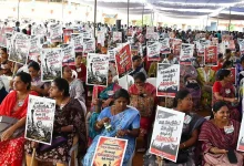 Teachers recruited through DSC hold rally in Vijayawada to counter allegations