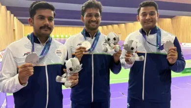 Asian Games 2026 Aishwary Pratap Singh Tomar during 50m Rifle 3 Positions final