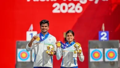 Asian Games 2026 Chikitha Taniparthi and Sahil Jadhav win compound mixed team gold