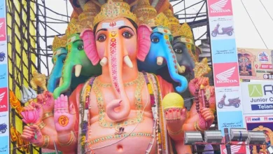 Khairatabad Ganesh first puja by Telangana Governor Shiv Pratap Shukla