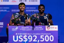 Satwik-Chirag China Masters champions after winning their 10th BWF World Tour title