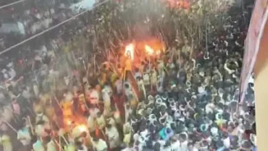 Kurnool Devaragattu Banni Utsav traditional stick fight during Dussehra celebrations
